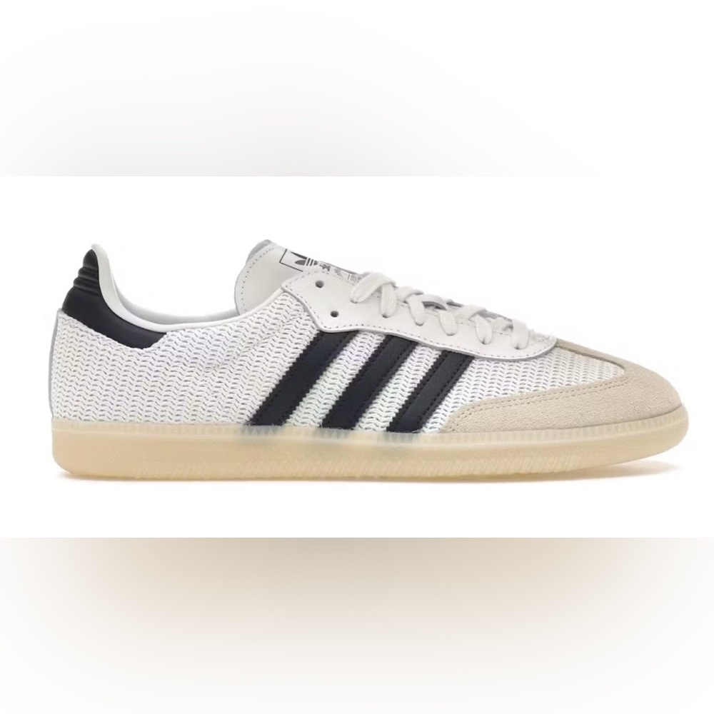 Adidas Samba OG Sneakers in White/Night Indigo/Cream Mens Size 6/Women 7.5-8 NWT